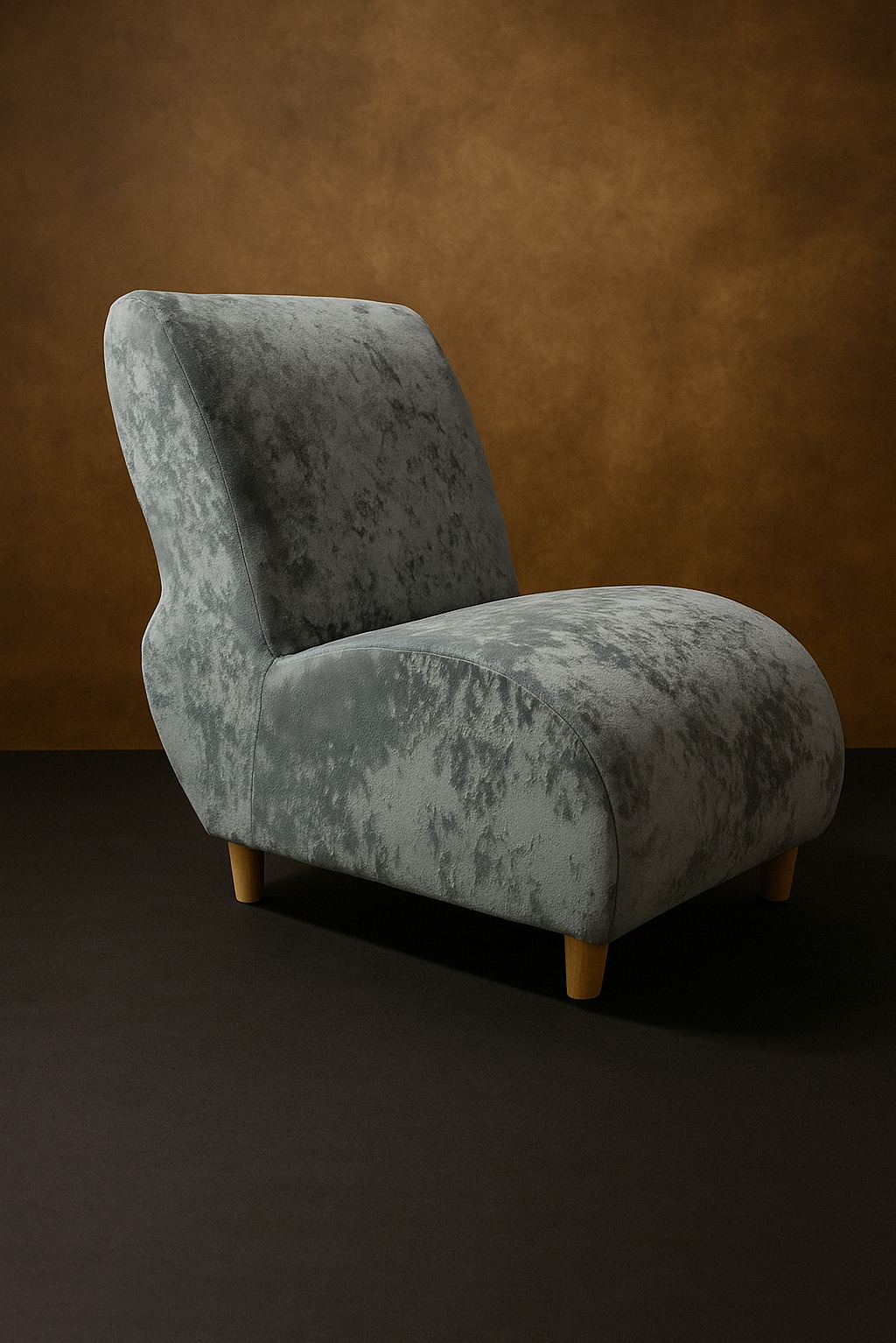 Drobny fotel, pod zamówienie dla prywatnego klienta, tkanina 'Eureka'