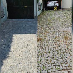 Mycie kostki brukowej