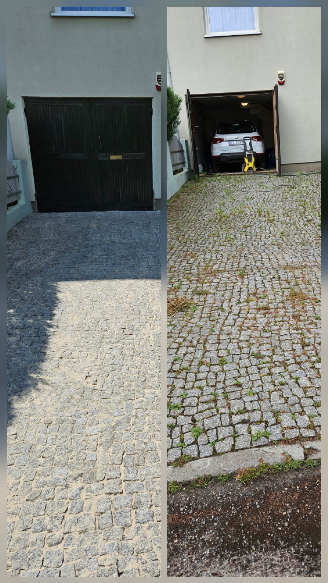 Mycie kostki brukowej