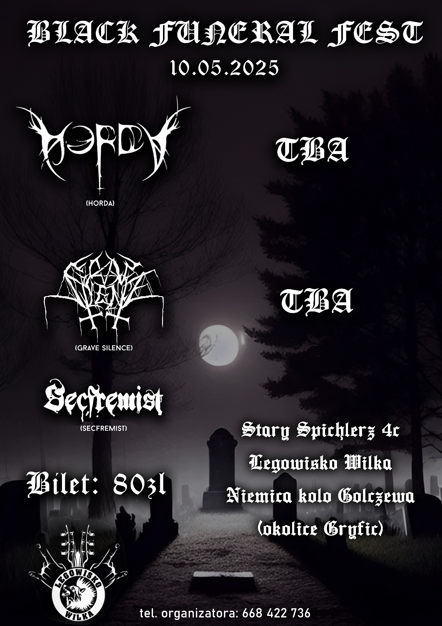 Plakat wydarzenia 'Black Funeral Fest'