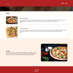 Przykładowa strona dla pizzerii.