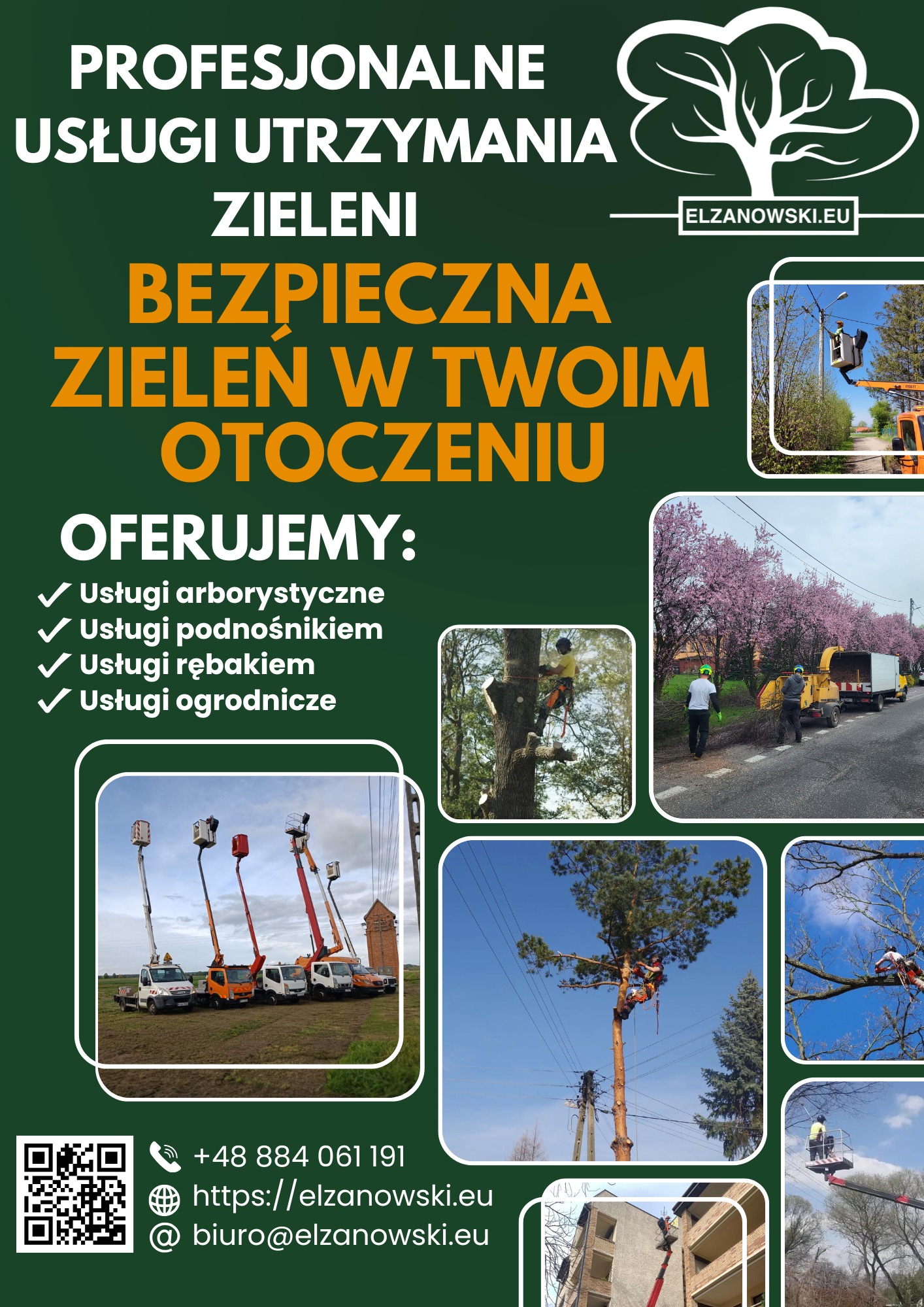 Jesteśmy wyspecjalizowaną firmą arborystyczną, oferującą profesjonalne usługi utrzymania zieleni.