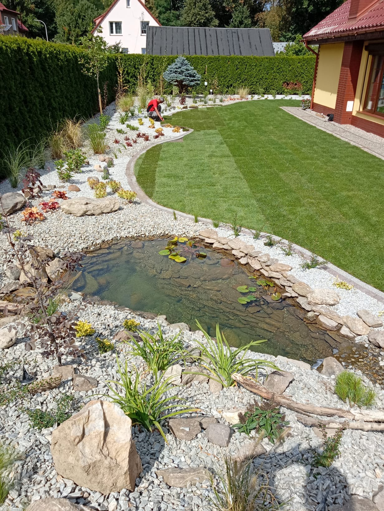 Oczka wodne, kaskady