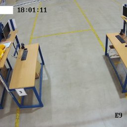 Obserwacja miejsc przygotowania asortymentu do wysyłki , kamera w rozdzielczości 4 Mpix