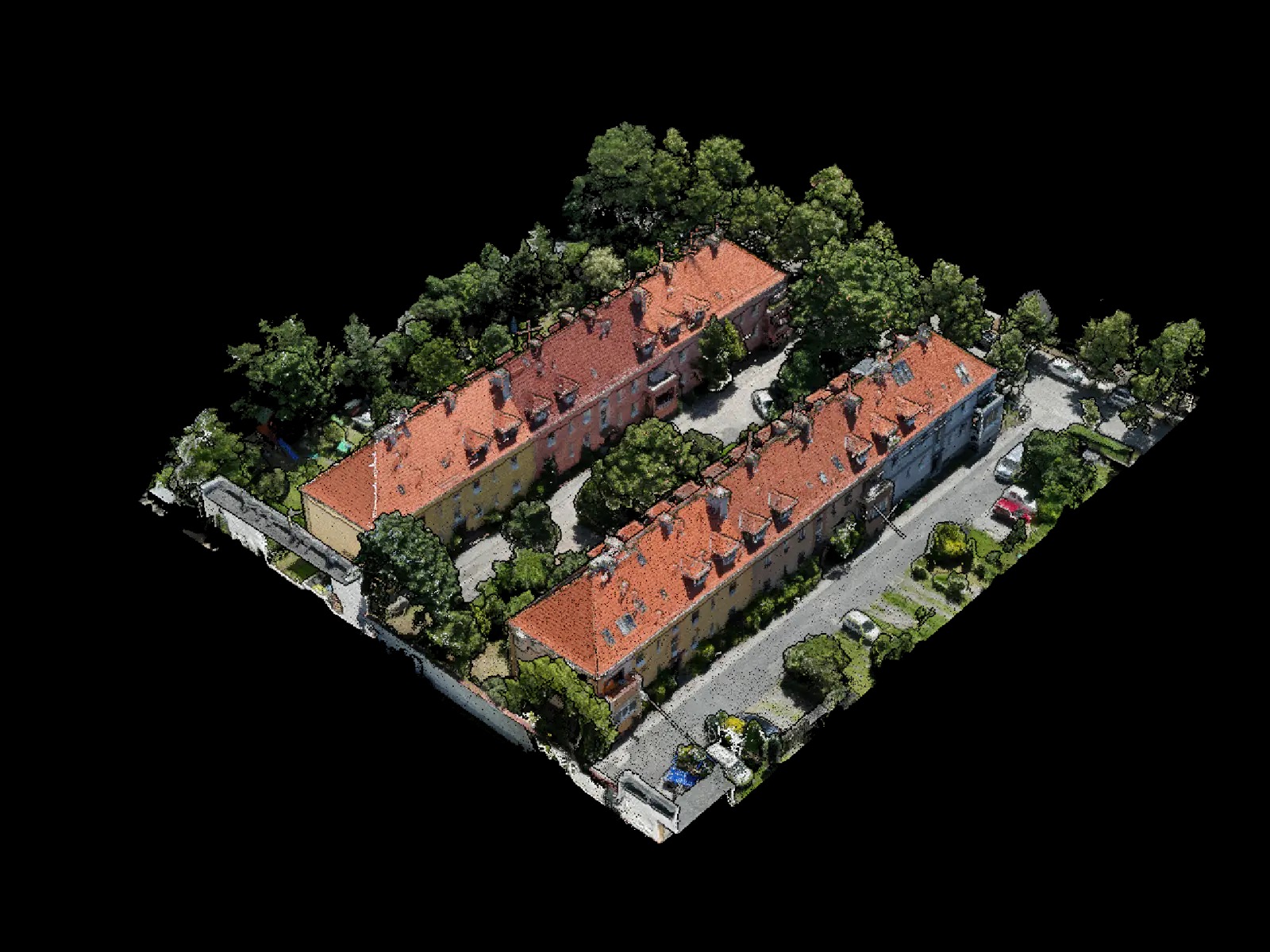 Chmura punktów wykonana do inwentaryzacji