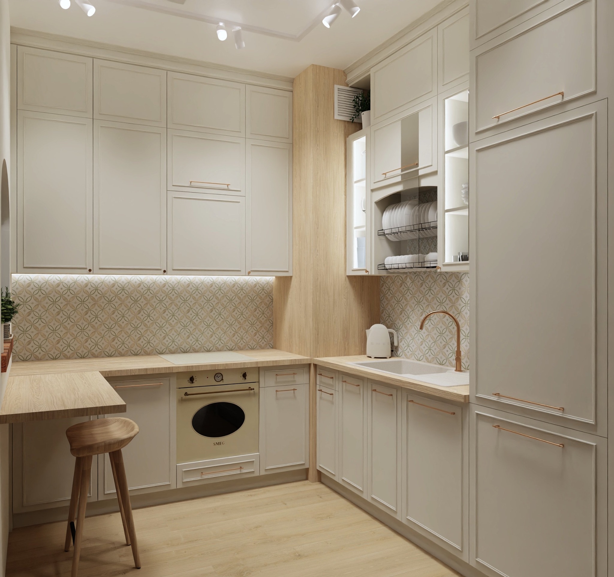 Śmietankowa kuchnia.