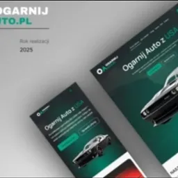 Realizacja strony internetowej dla firmy zajmującej się importem aut z USA.