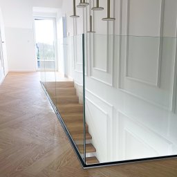 Szklarz Perfectglass Malbork - Balustrada szklana wewnętrzna, schodowa