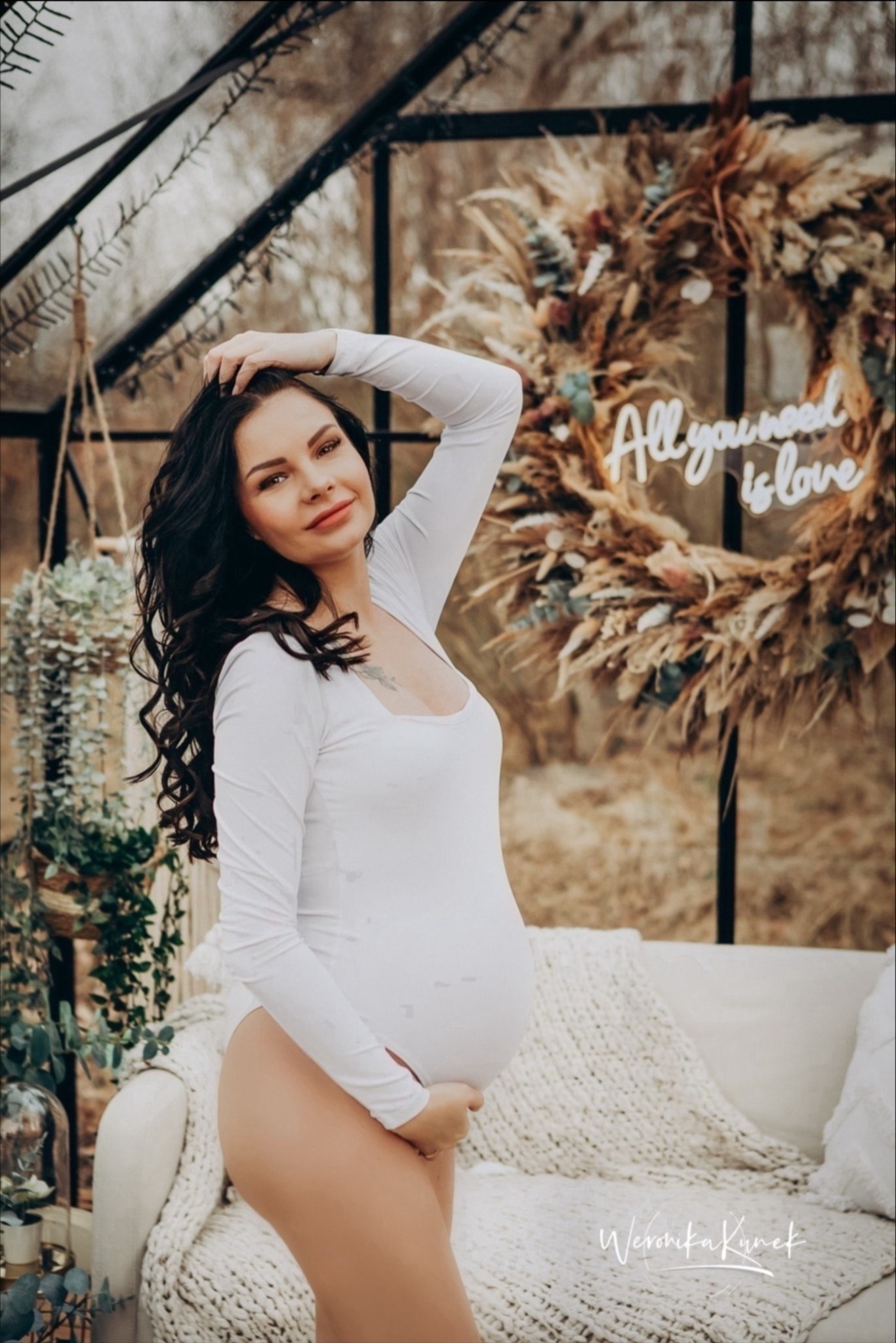 Sesja ciążowa realizowana w mojej foto-szklarni.