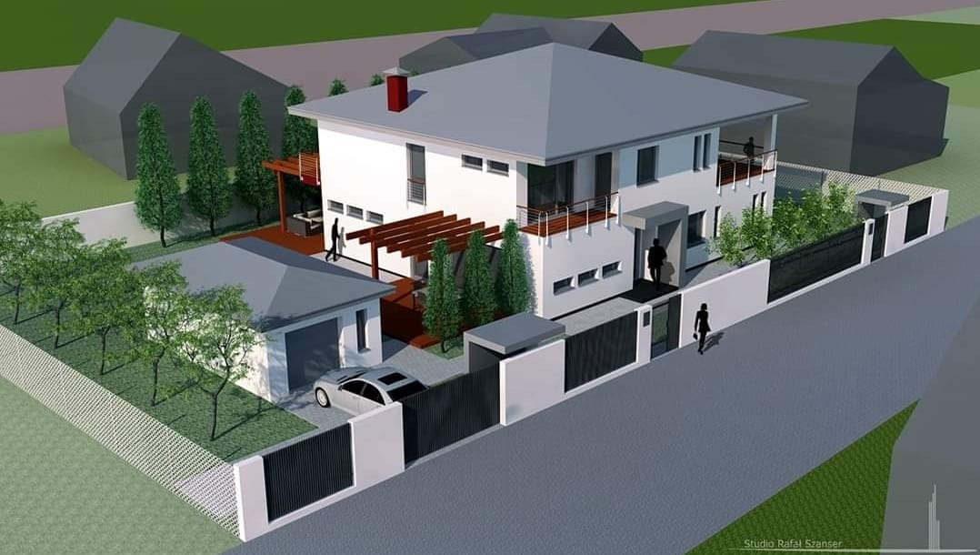 Dom dwurodzinny pod Warszawą. 285m2