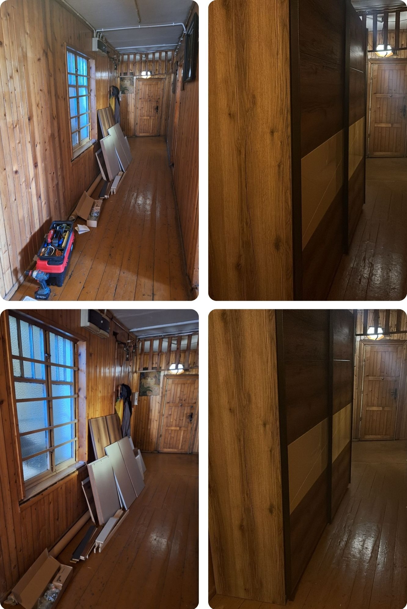 Zlecenie u klienta. Montaż szafy przesuwnej Flow BRW w wąskim korytarzu