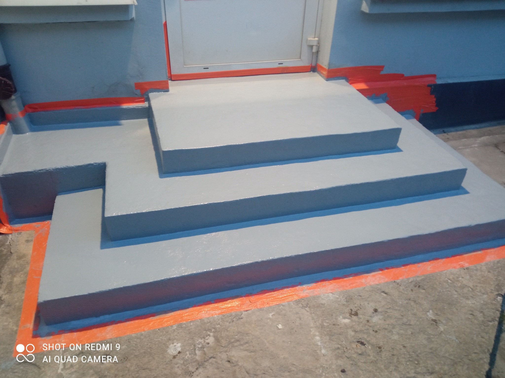 Naprawa schodów, żywica