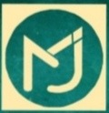 Zielono-żółte logo MJ na kremowym tle, promujące usługi finansowe w Gdańsku. Minimalistyczny design z wyraźnymi literami, idealne do identyfikacji wizualnej firmy.