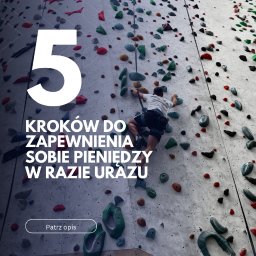 1️⃣ Umów się ze mną na darmową konsultację.
2️⃣ Spotkajmy się online, w biurze lub u Ciebie.
3️⃣ Daj sobie czas na decyzję.
4️⃣ Przy kolejnym kontakcie poinformuj mnie o wyborze.
5️⃣ Finalizujemy polisę i masz ochronę na wypadek kontuzji.
💬 Napisz do