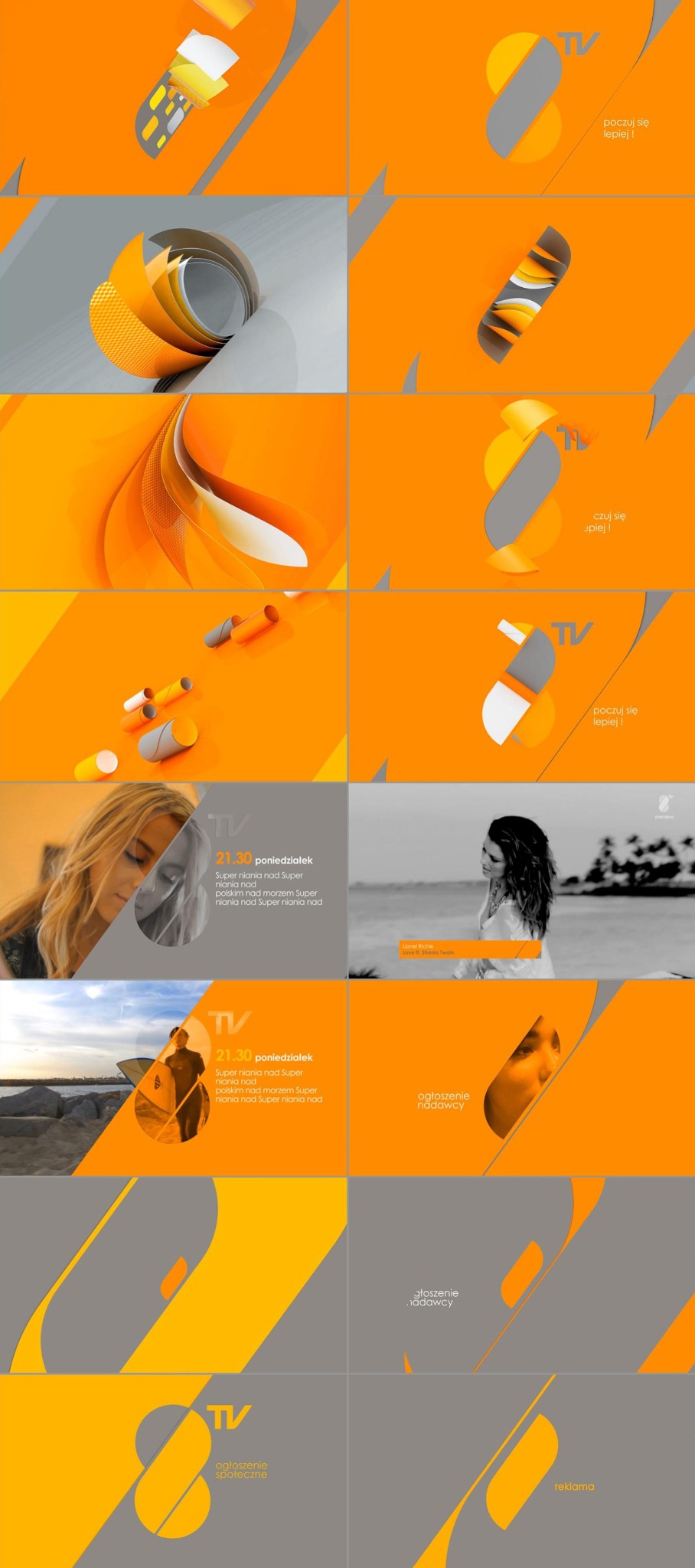 8 TV Visual Branding