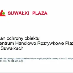 Plan Ochrony dla wielkopowierzchniowego obiektu handlowego.
