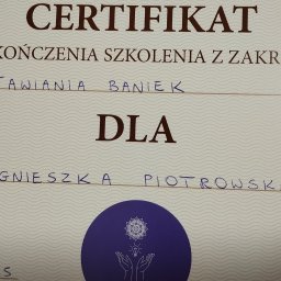 Po godzinach zajmuje się stawianiem baniek . Serdecznie zapraszam 