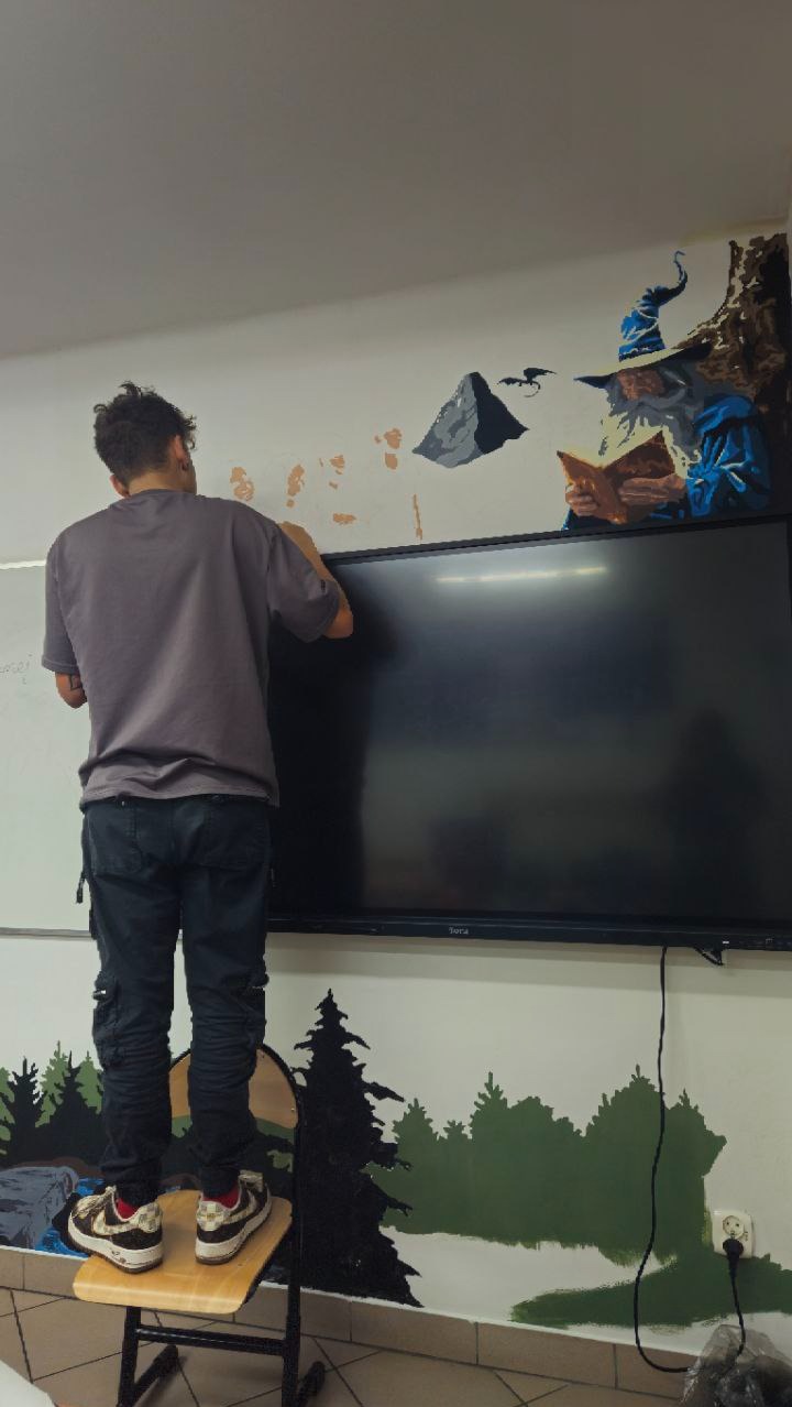 Proces tworzenia muralu w szkole podstawowej