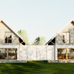 Projekt zabudowy bliźniaczej pod Krakowem