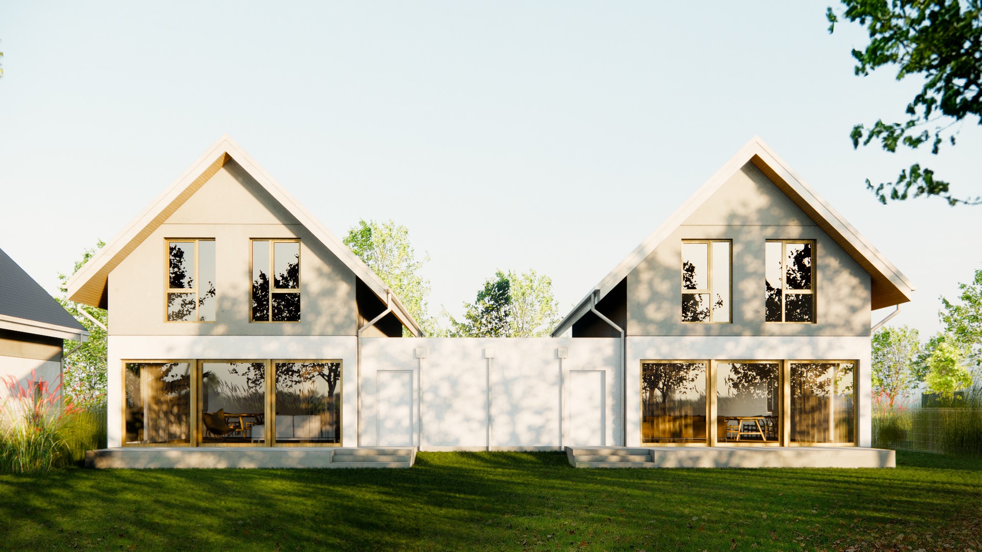 Projekt zabudowy bliźniaczej pod Krakowem