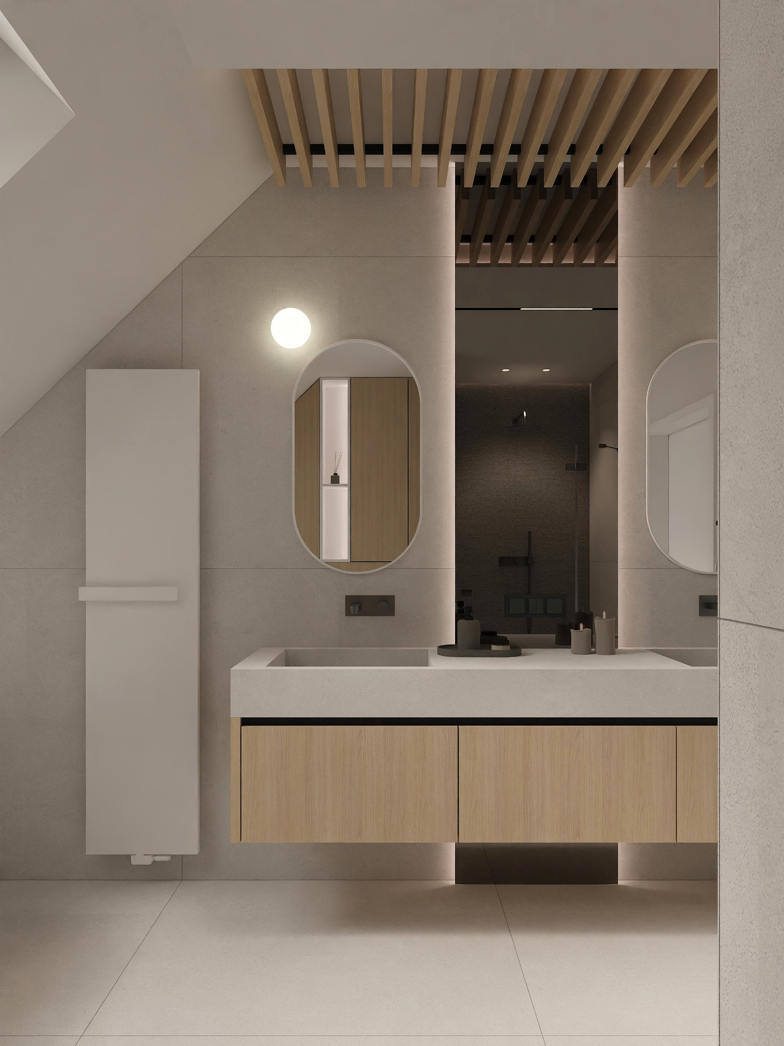 Projekt minimalistycznej łazienki