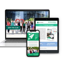 Prace projektowe (ulotki, newslettery, katalog szkoleń) dla marki BNP Paribas