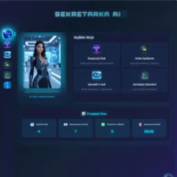 tworze też własne projekty oparte na Sztucznej Inteligencji takie jak ten Sekretarka AI