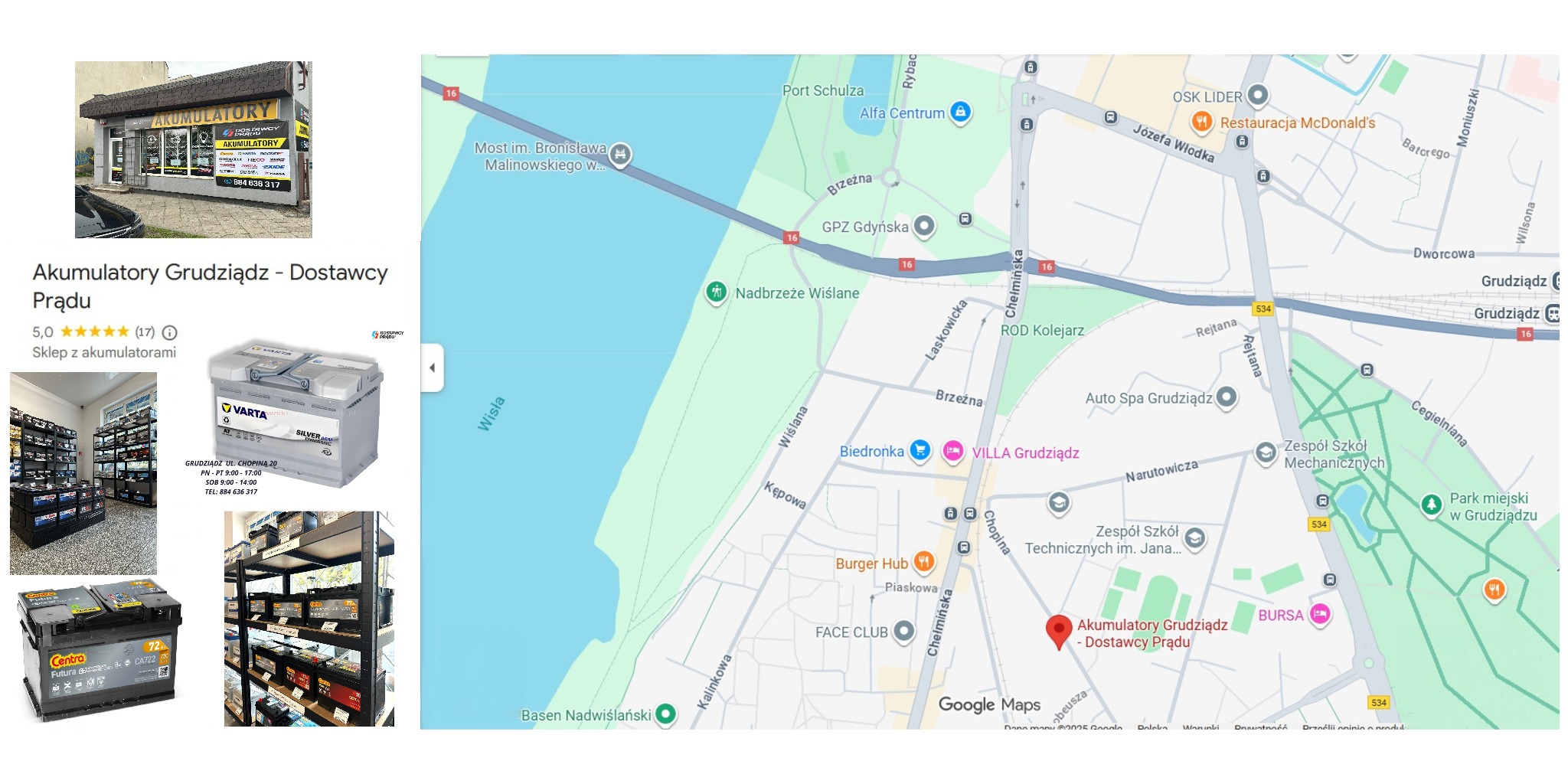 W ofercie akumulatory Tuborg, Reco, Varta, Centra Futura, Dynamix, Arctic, Duracell, Trojan, Exide,