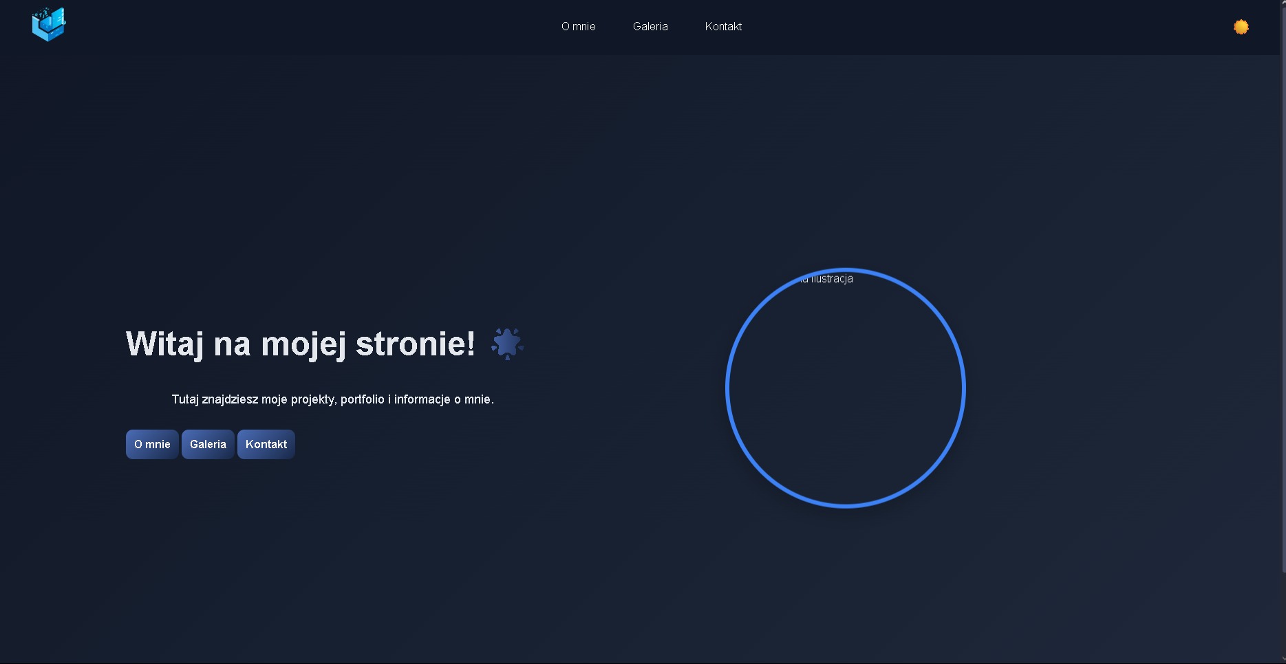 Jest to design mojej strony portfolio którą niedługo będę publikować
