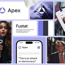 Łukasz Kmieć - Projekt logotypu i branding dla firmy mediowej.