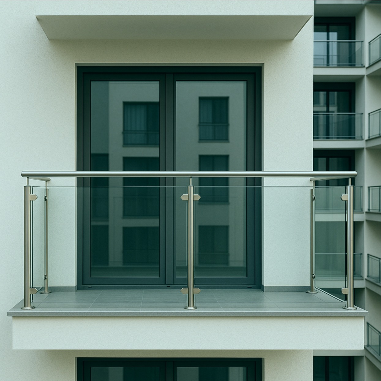 Szronienie Szyb i Balustrad Balkonowych