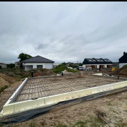 Płyta fundamentowa wrzaz z zazbrojeniem 