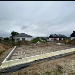 Płyta fundamentowa wrzaz z zazbrojeniem