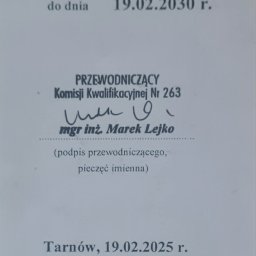 Usługi Elektryczne Jakub Pieniążek - 
