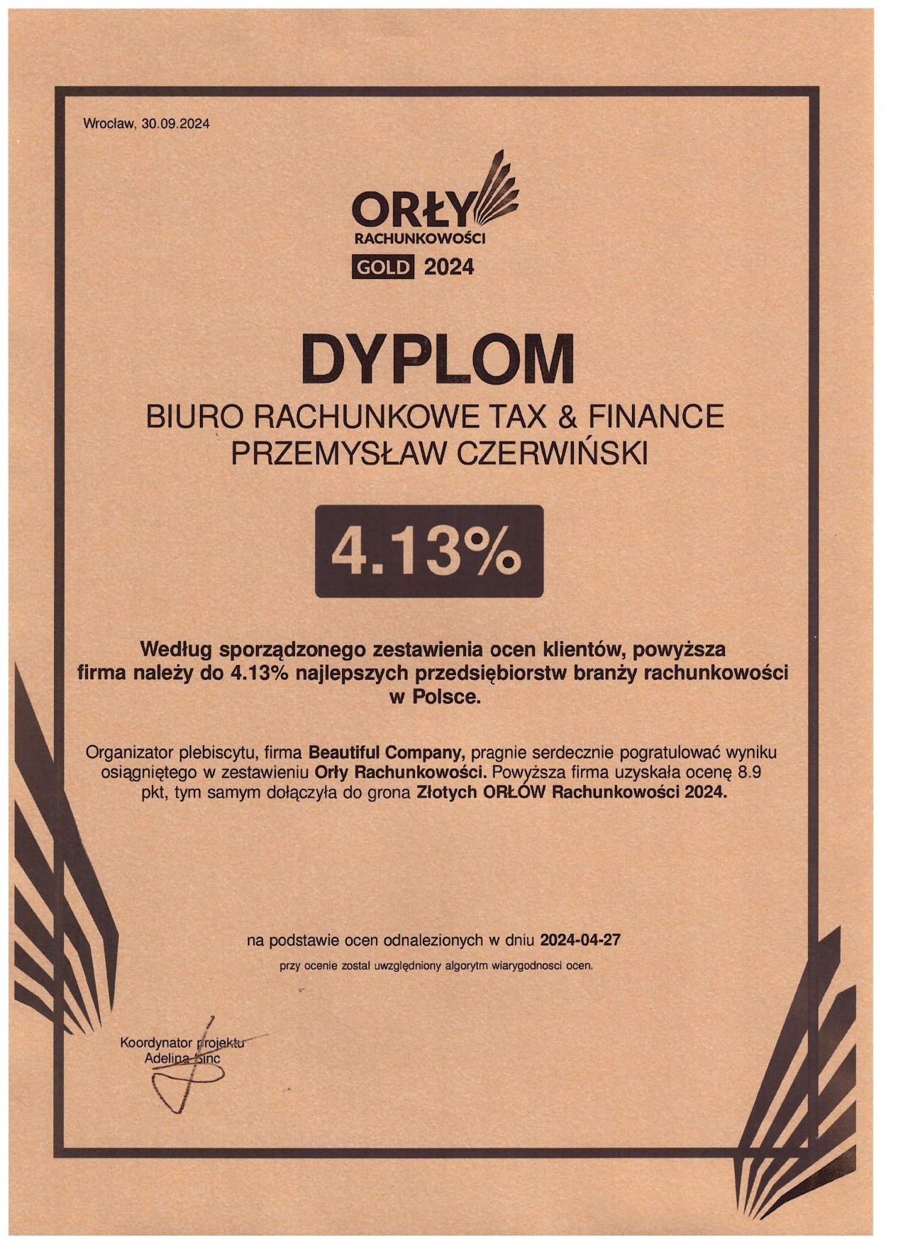 Orły Rachunkowości GOLD 2024