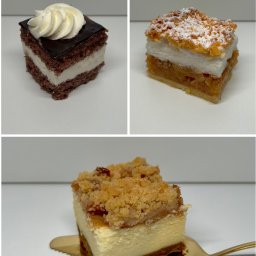 Ciacho Ciach - Pracownia Wypieków - Ciasto Wuzetka, Szarlotka z bezą, Sernik z jabłkami i kruszonką