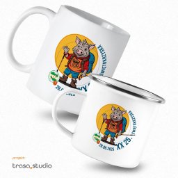 Projekt znaku graficznego i gadżety na cykliczny rajd.