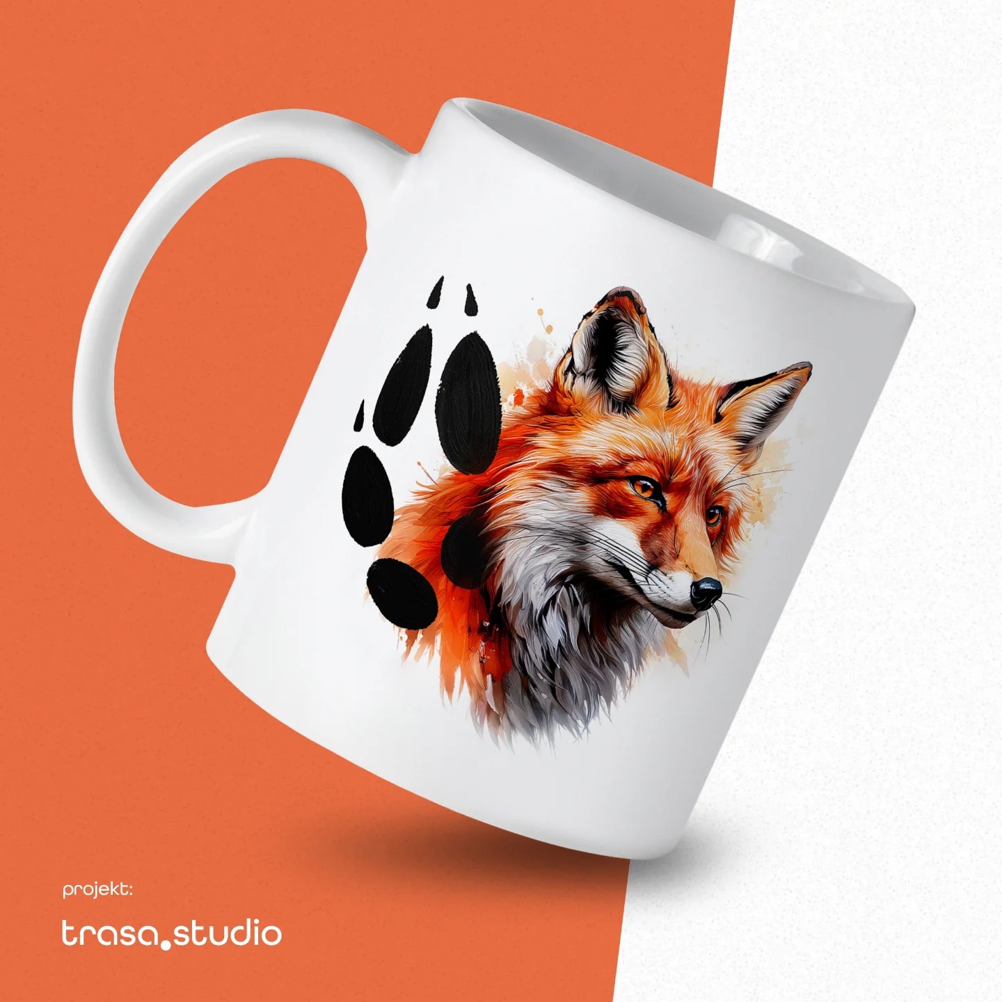 Lisek i kubek. Projekt i wykonanie.