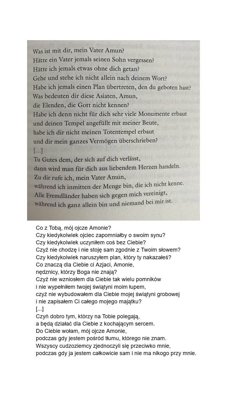 Fragment książki “Exodus: Die Revolution der Alten Welt” autorstwa Jana Assmanna, str. 187.