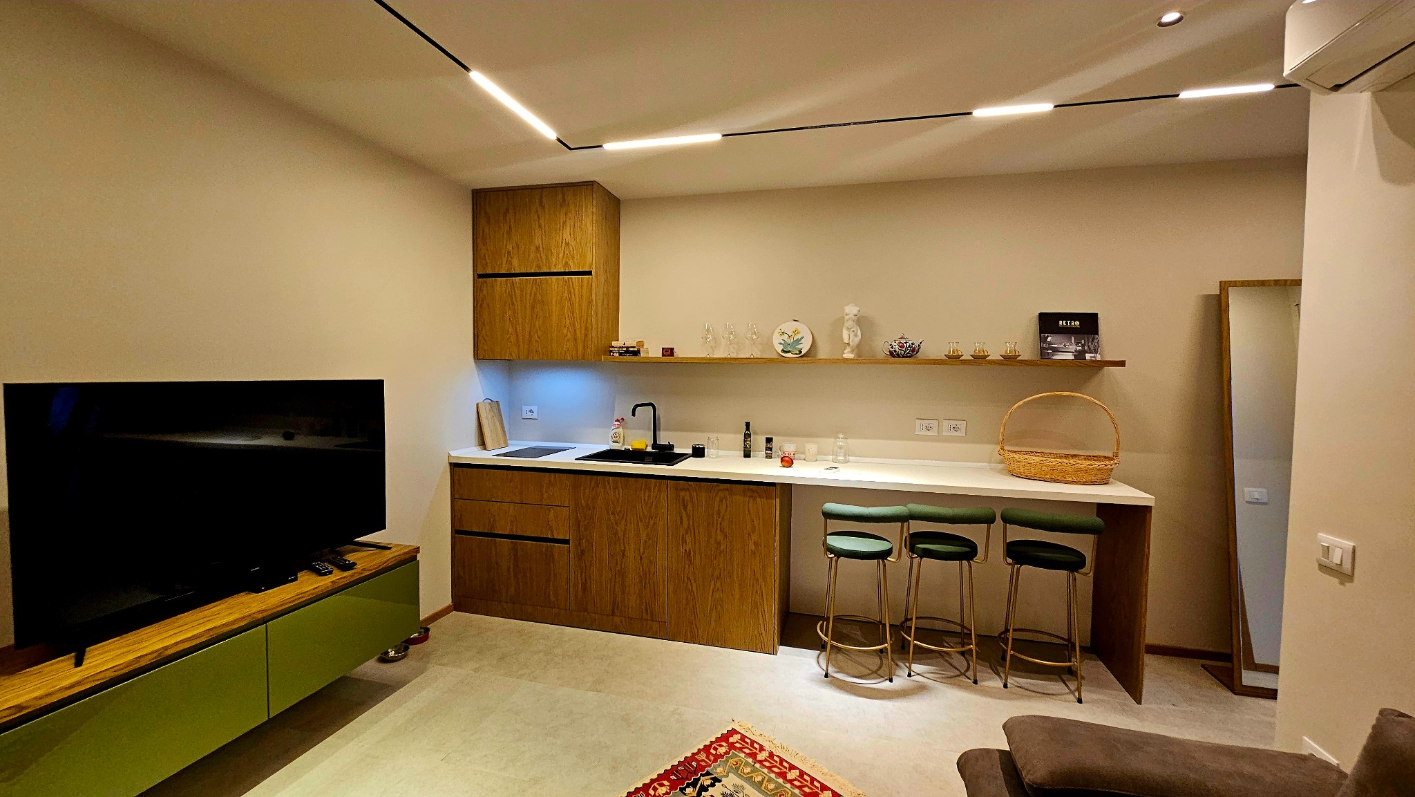 Kompleksowy remont salonu wraz z aneksem kuchennym