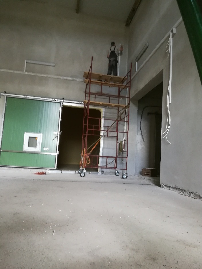 Montaż instalacji w przechowalni i sortowni jabłek