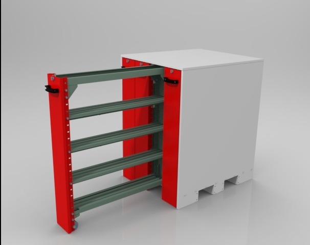 Projekt szafki na stemple i matryce.