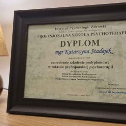 Dyplom psychoterapii