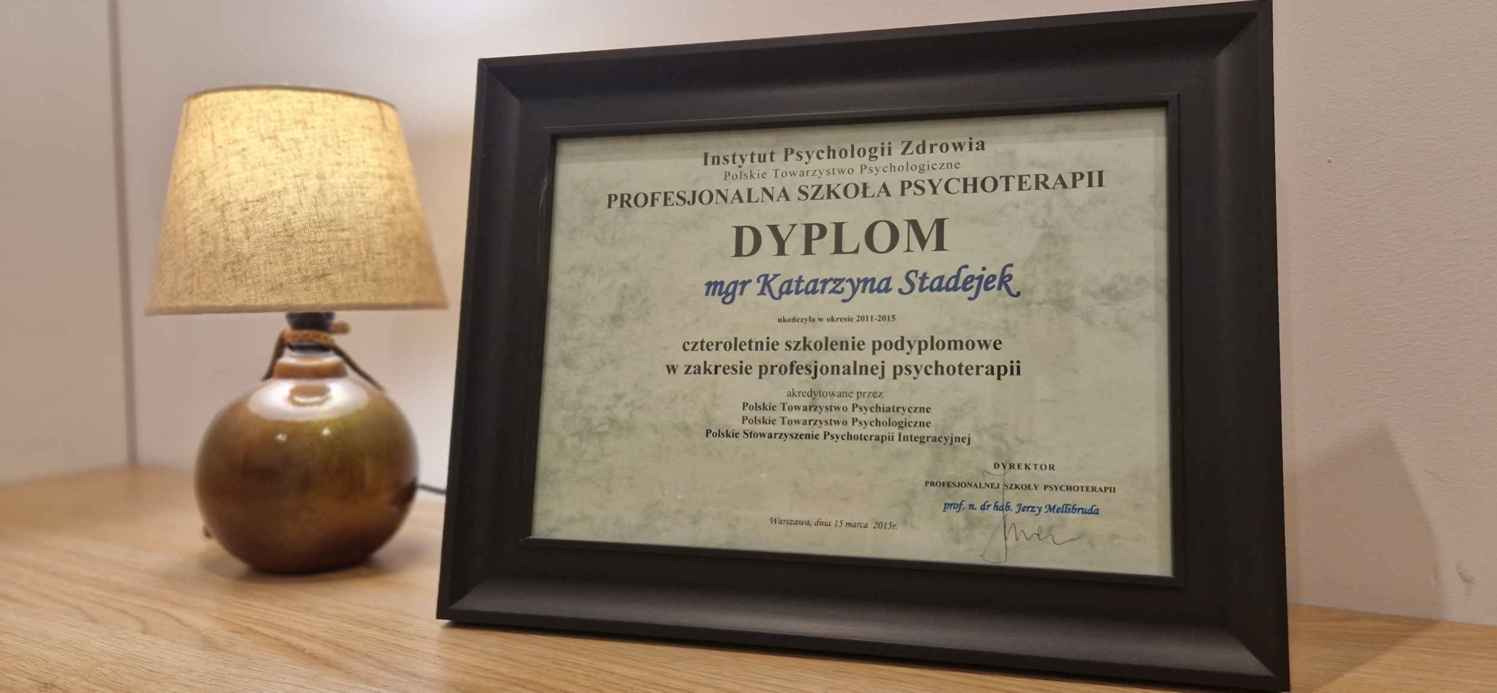 Dyplom psychoterapii