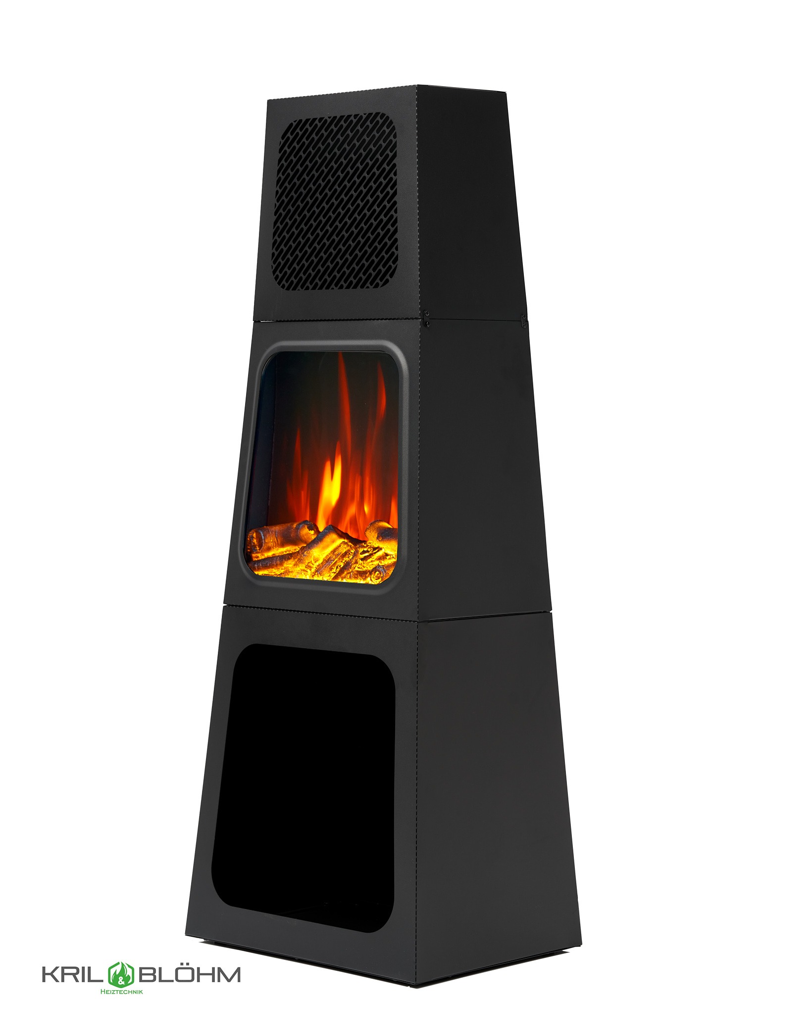 Nowoczesny kominek na podczerwień Kril & Blöhm - połączenie designu i komfortu.