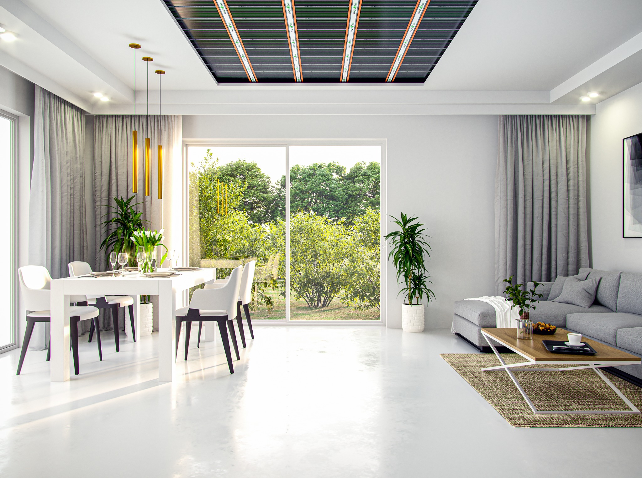 Folia grzewcza na sufit-nowoczesne ogrzewanie podczerwienią. Efektywne i dyskretne ogrzewanie pomieszczenia z góry.