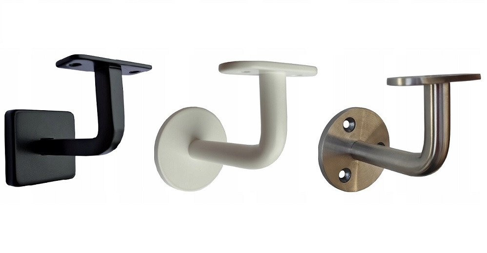 Uchwyty do poręczy. Wsporniki poręczy rózne wzory i kolory i sposoby montażu.