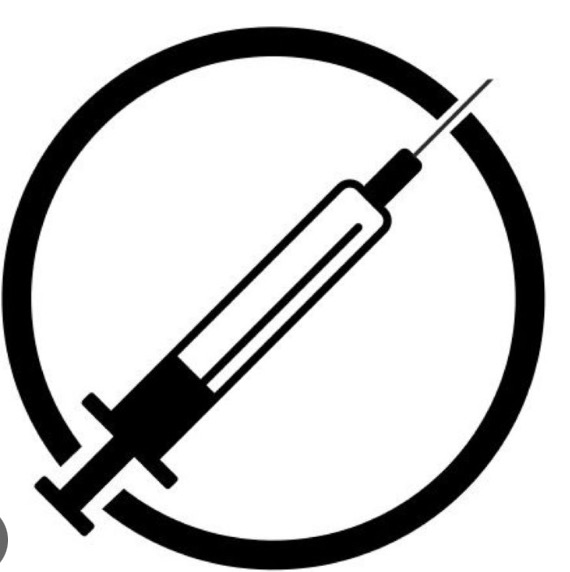 Czarno-biała grafika: strzykawka w okręgu. Ilustracja medyczna, minimalistyczny design, ostre detale. Wektorowa ikona, kontrastowe barwy.