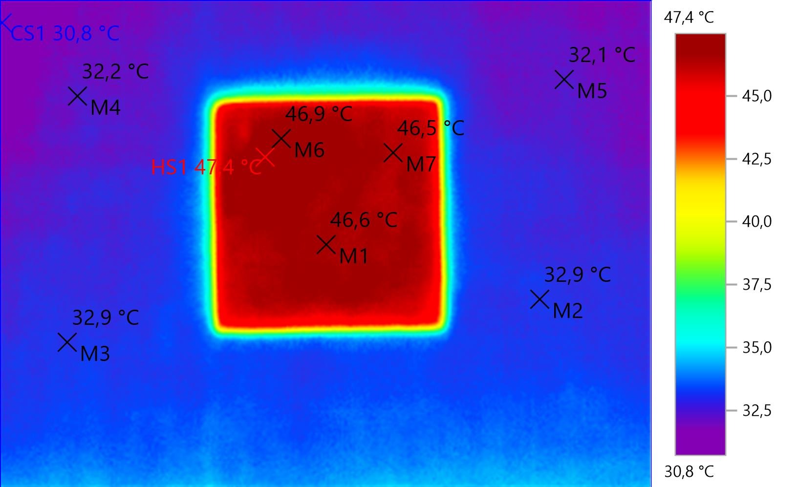 nagrzana elewacja bez powłoki (kwadrat)