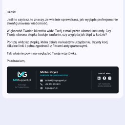 Profesjonalne Stopki E-mail HTML | Wizerunek w Biznesie